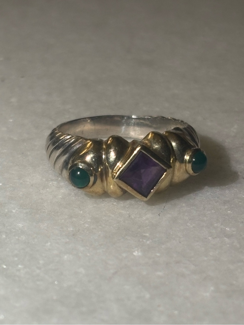 David Yurman Amethyst & Dyed Chalcedony
Renaissance Ring - Picture 2 of 9